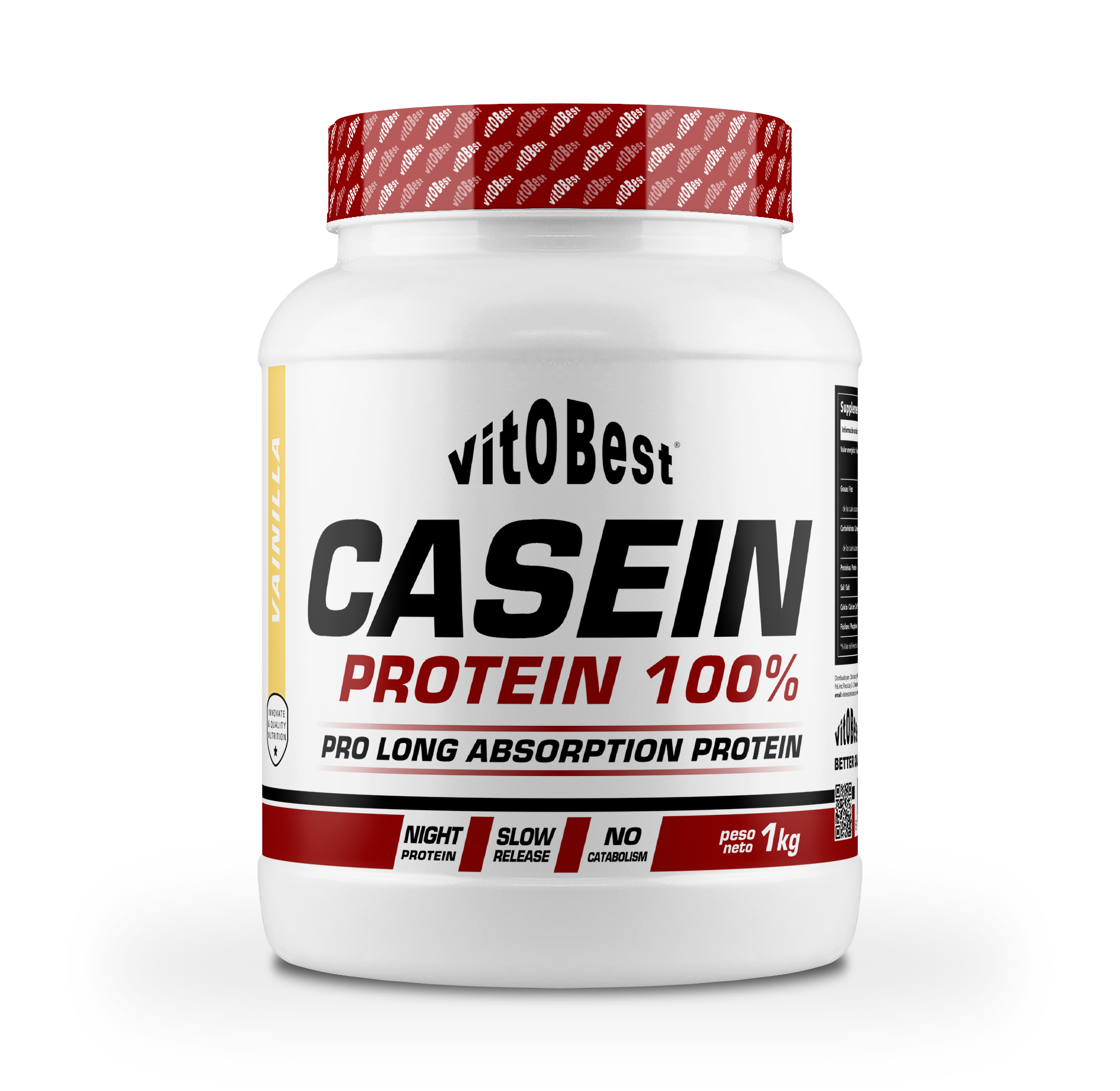 Casein Protein 100% 1kg (Chocolate) (Vitobest) (Virtual)